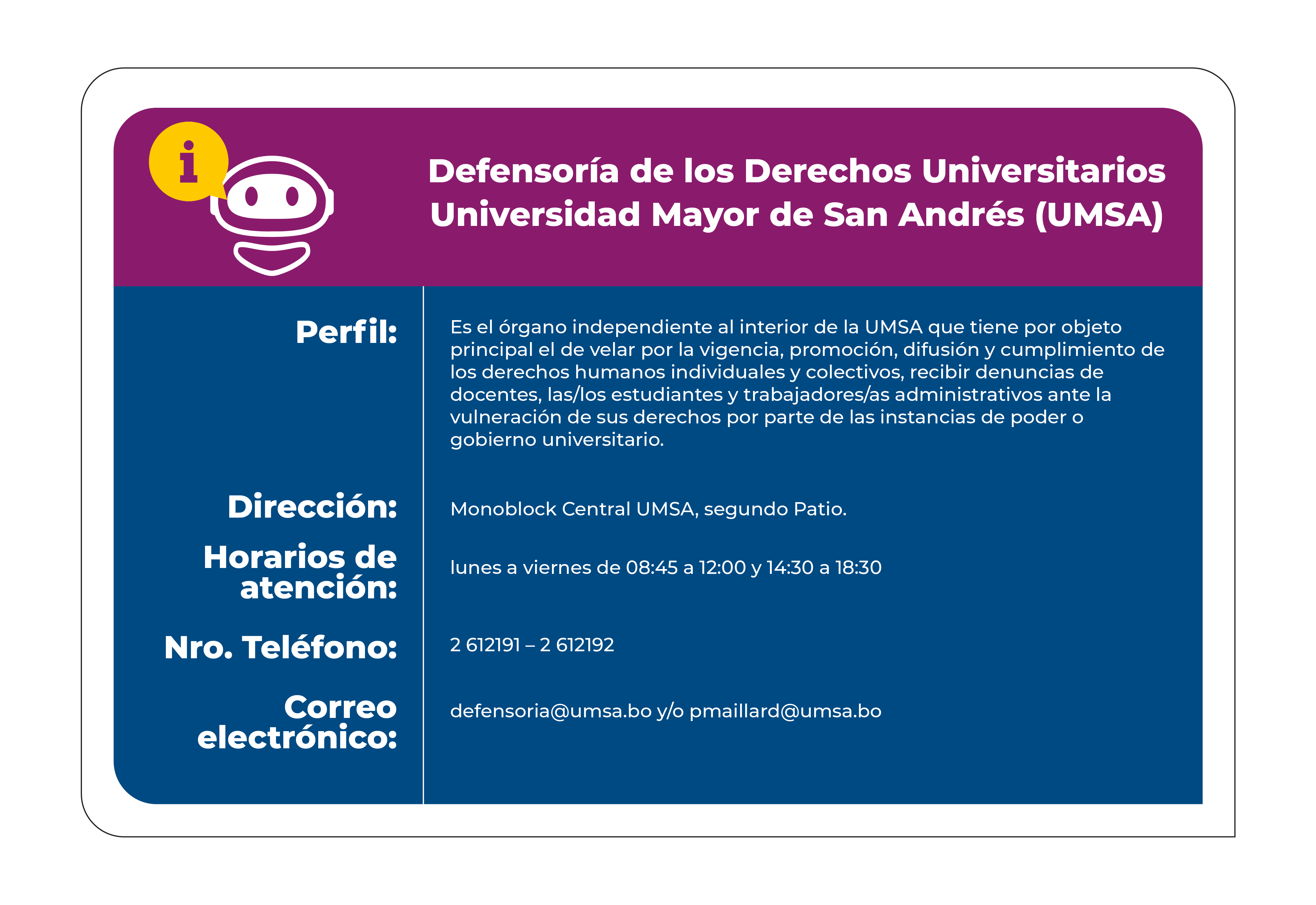 Defensoría de Derechos Universitarios